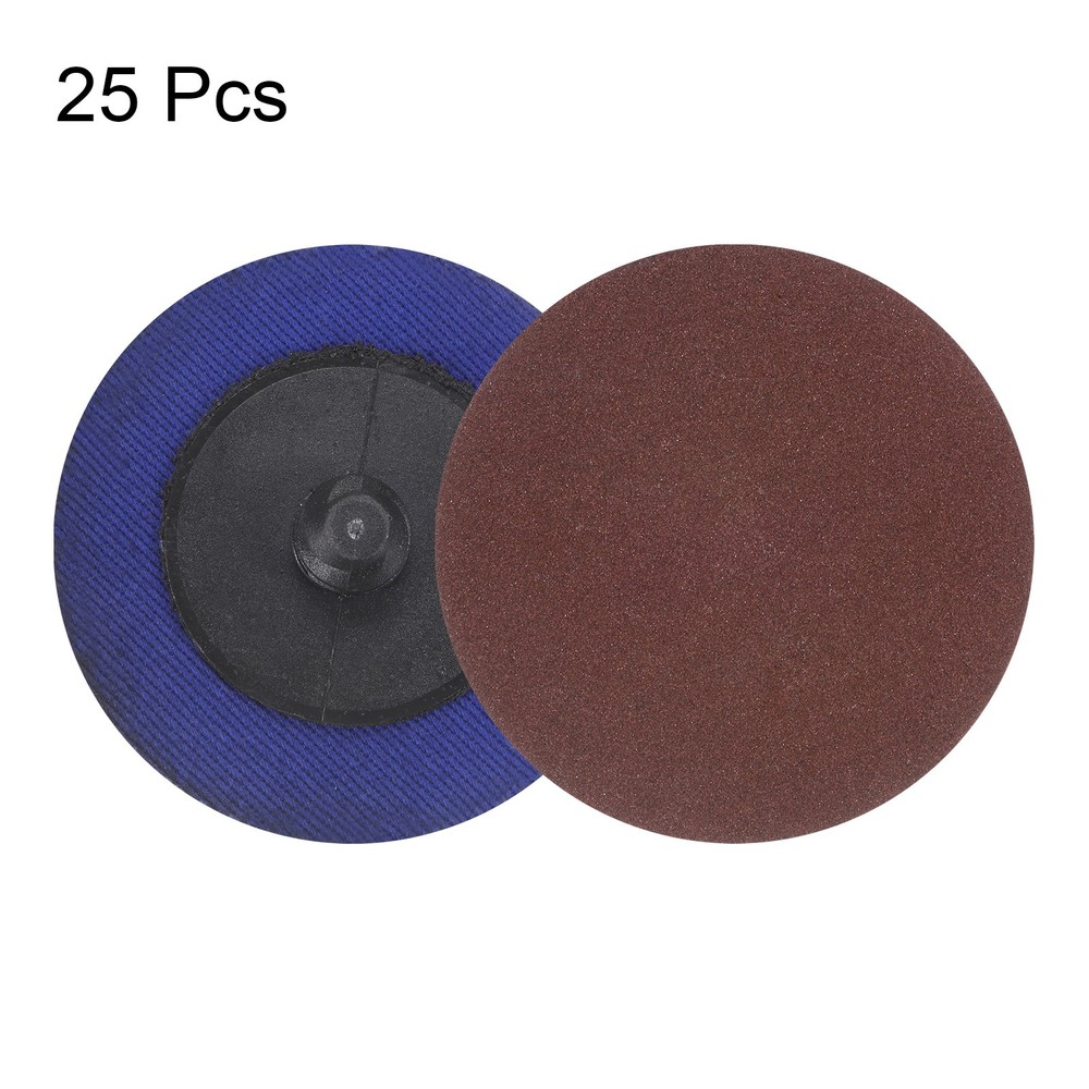 25pcs 2" 400 Grit Quick Change R-Type Sanding Discs Aluminum Oxide