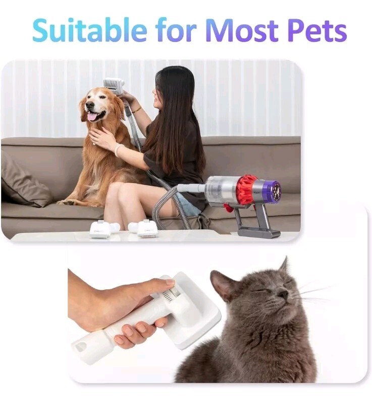 Dog Grooming Vacuum Attachment Kit