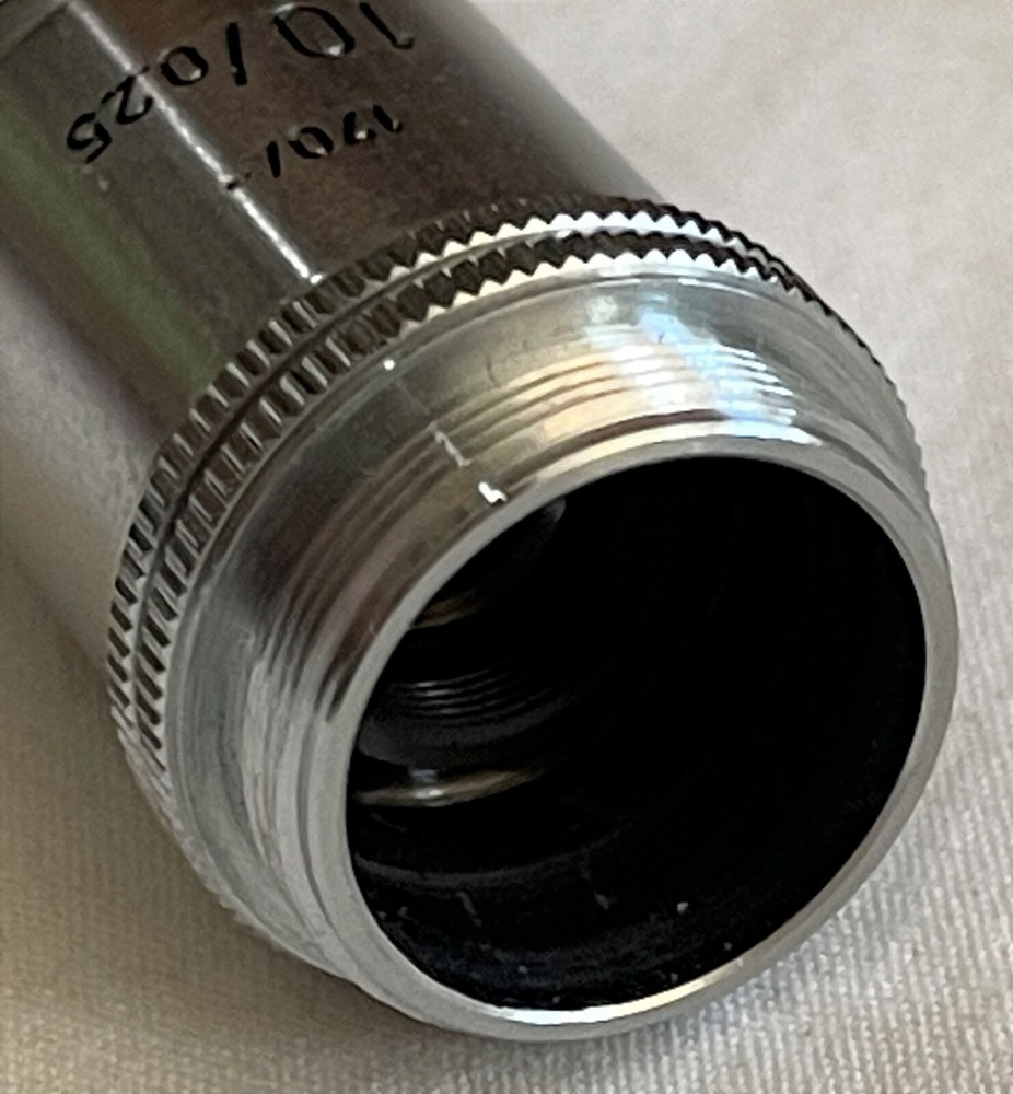 Leitz Microscope Objective 170/- 10x/0.25