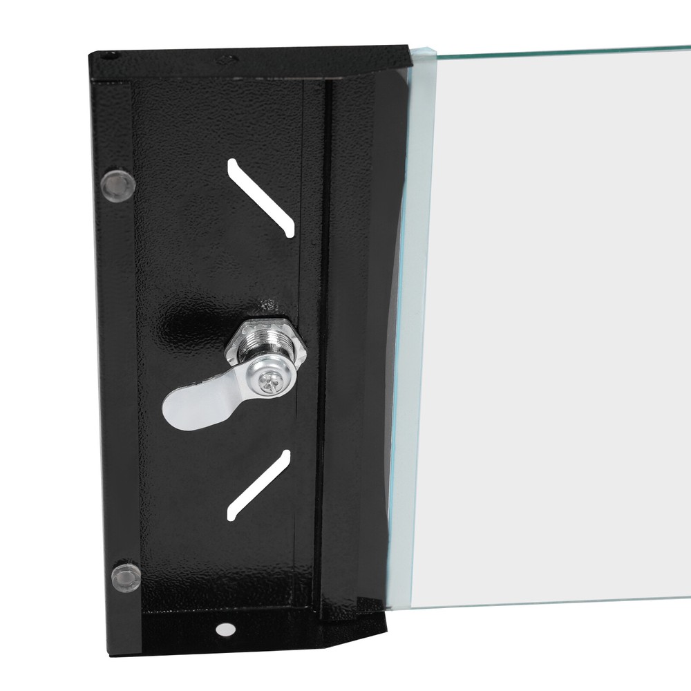 4U Wall Mount Network Server Cabinet Locking Glass Door Removable Side Panels