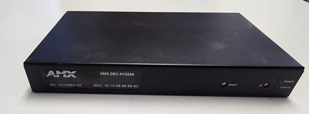 AMX NMX-DEC-N1222A Video Over IP Decoder
