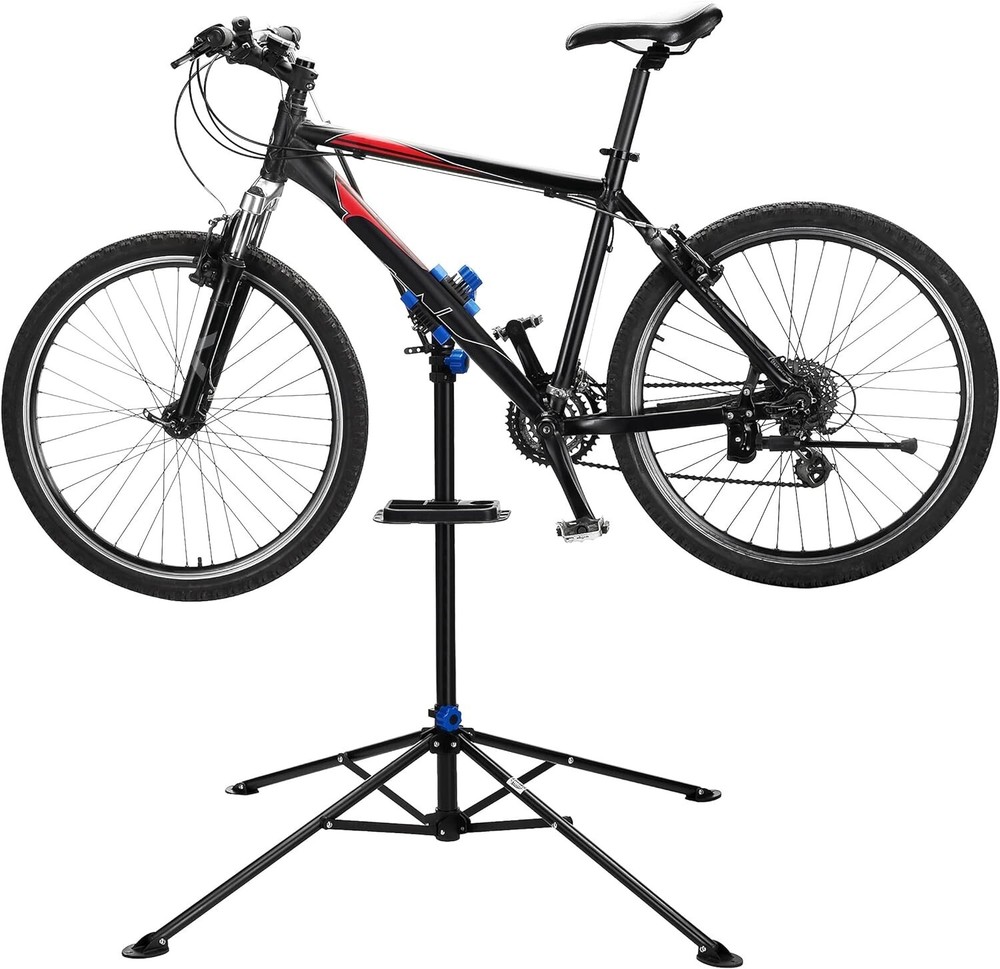 Telescoping Bike Stand with Rotating Clamps - Convenient Maintenance Solution