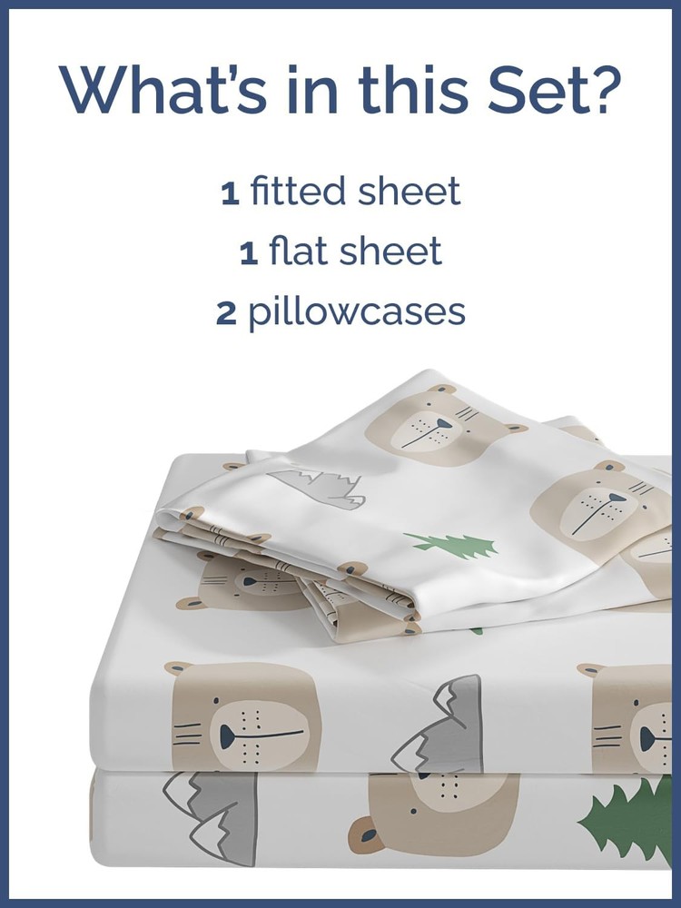 Themed Bedding Set - 4-Piece Natural Style Bedding Collection