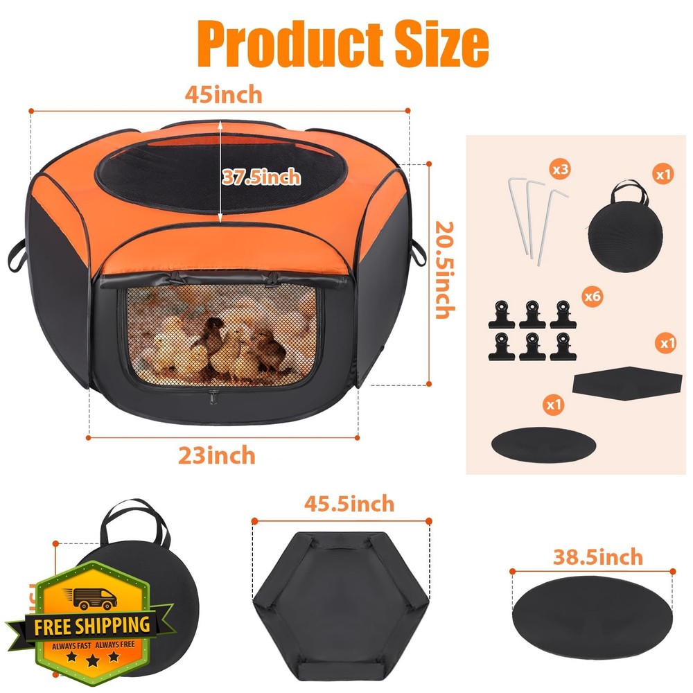Chick Brooder Box, Upgrade Double Door, Holds 15 Chicks