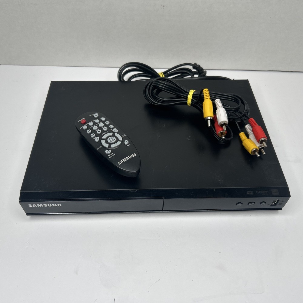 Samsung DVD-E360 DVD Player, Remote, & RCA Cables TESTED!