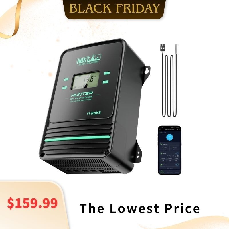 HQST 80A MPPT Solar Charge Controller with Smart APP Control