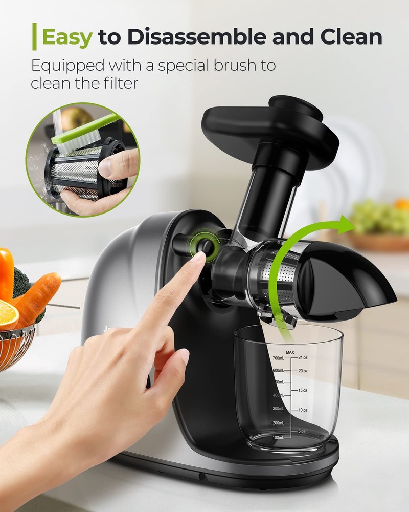 Jocuu Slow Masticating Juicer with 2-Speed Modes - Cold Press Juicer Machine - Q