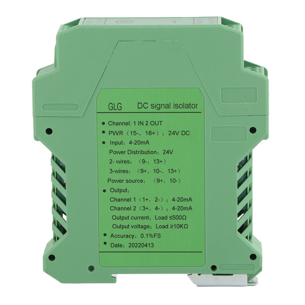 DC 24V DC Current Signal Isolator Transmitter 4-20mA PLC Detect Conditioner