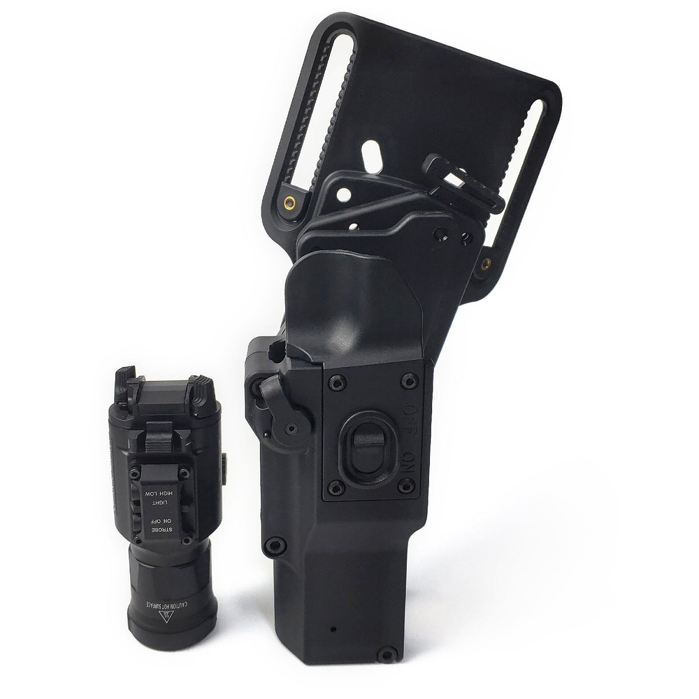 XH35 Adjustable Tactical Flashlight LED Weapon Light with Light Holster Adapter