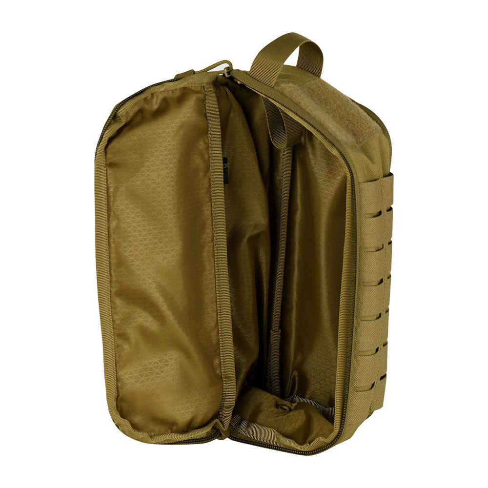 Tactical Laser Cut MOLLE Modular Utility Tool Padded Field Pouch Coyote