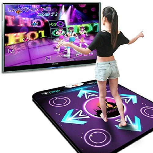 Non-Slip Dance Pad Dancing Mat, PC USB Dancing Mat Compatible for PC AV Video...