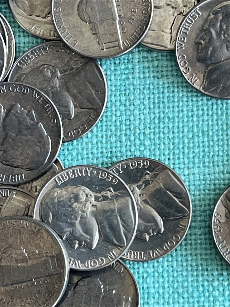 1959 UNC JEFFERSON nickel Roll