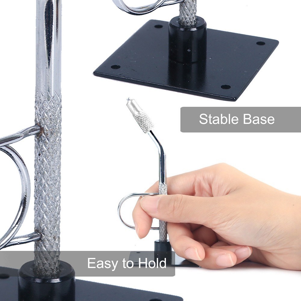 Small Fly Tying Vise with Steel Base Sturdy Construction Precise Performance