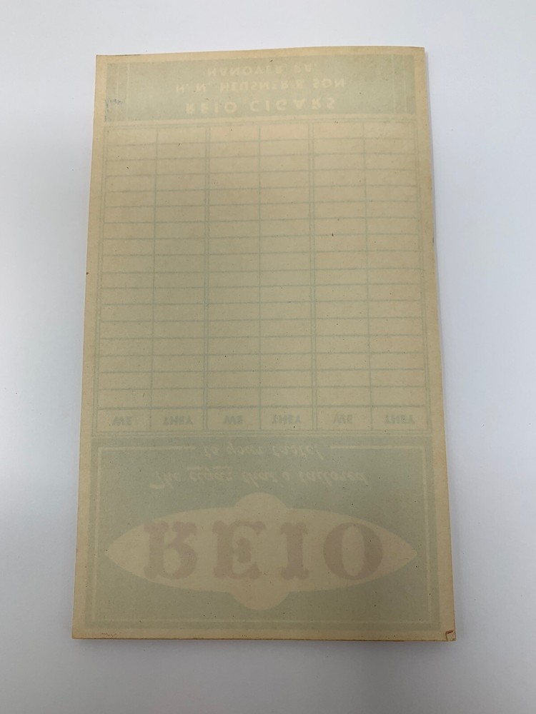 VINTAGE CIGAR ADVERTISEMENT REIO CIGARS NOTEPAD!!