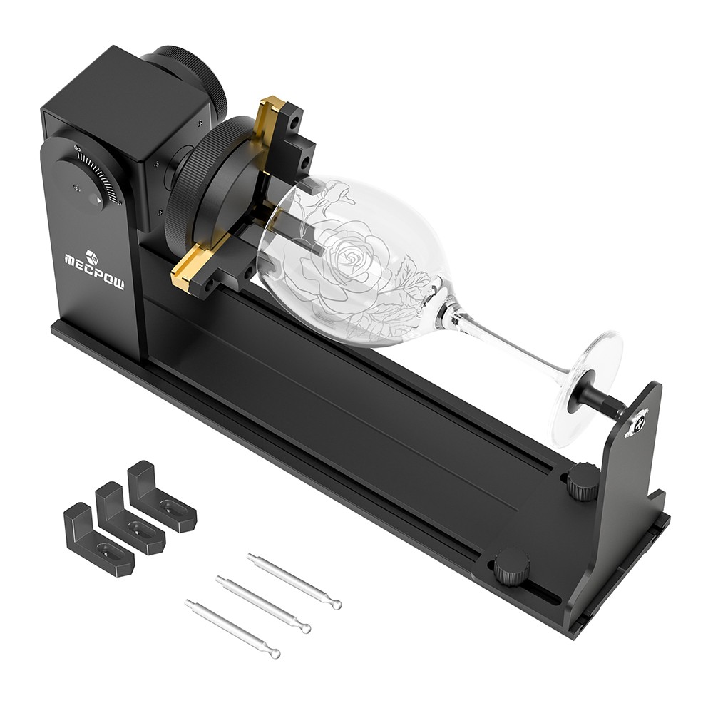 Mecpow Rotary Roller Module+Versatile Jaws,90°Angle Adjustment,360°Rotary Chunk