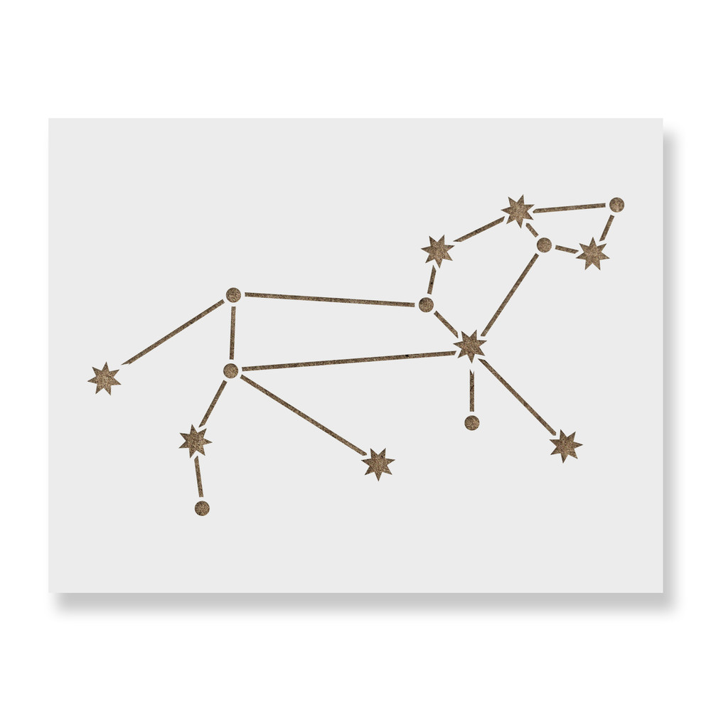 Leo Constellation Stencil