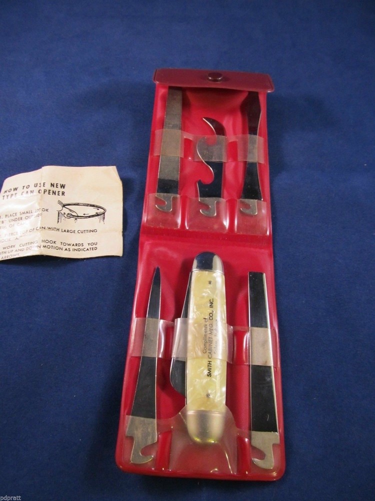 Vintage Imperial Tool Kit With Zippered Case - Handle & 6 Tools Mint & Rare