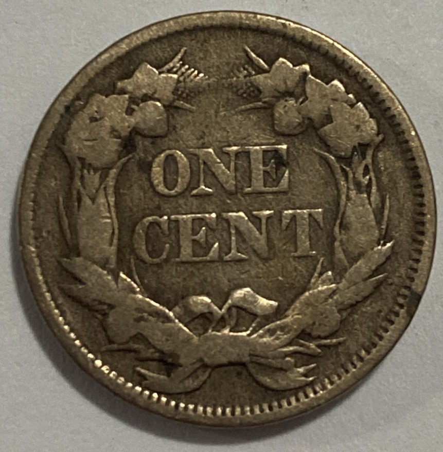 1857 - Flying Eagle Cent - Fine - Exact Coin Imaged #FLY10