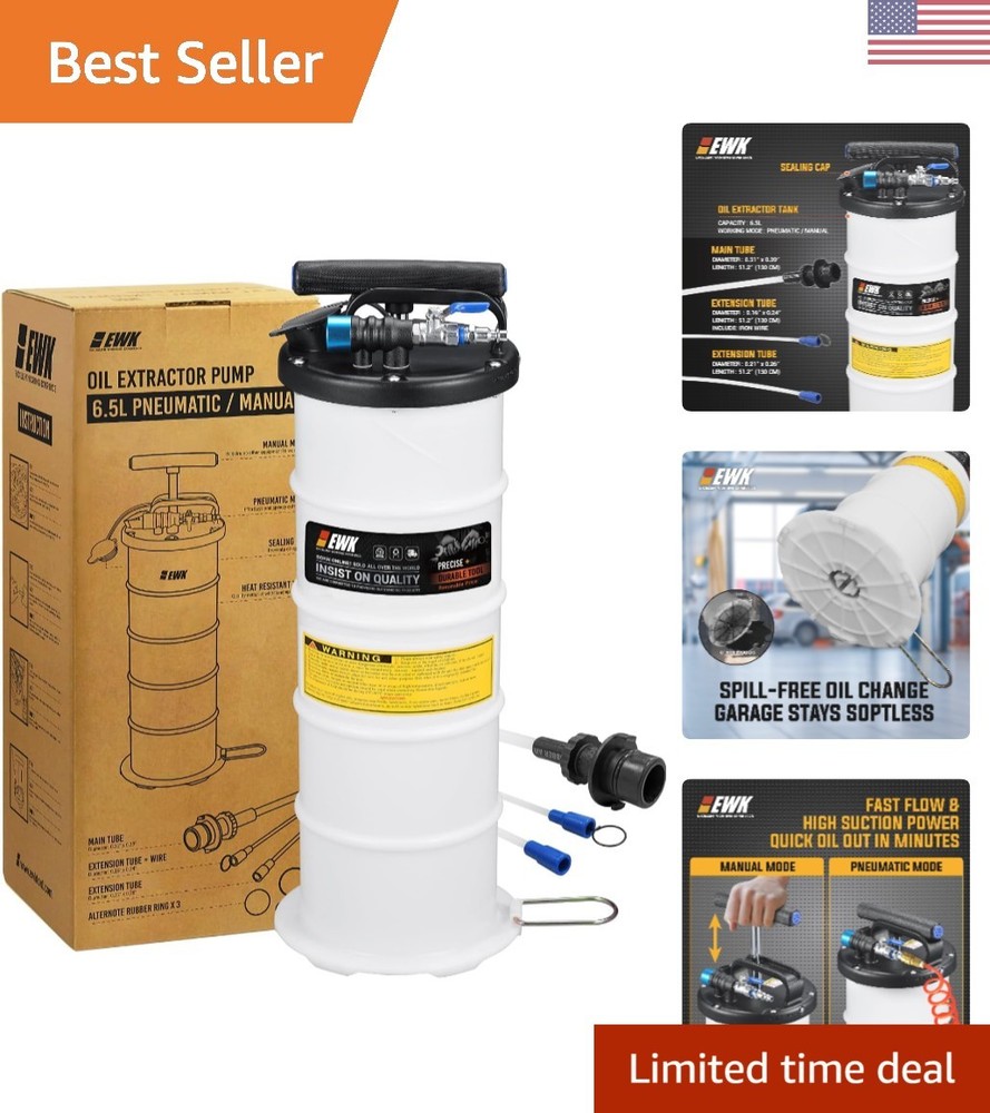 Versatile Oil Change Pump: Dual-Mode Fluid Extractor Tool for Efficient DIY
