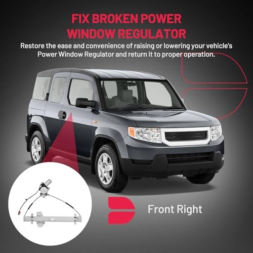 748-132 Power Window Regulator with Motor Front Right 2003-2011 Honda Element