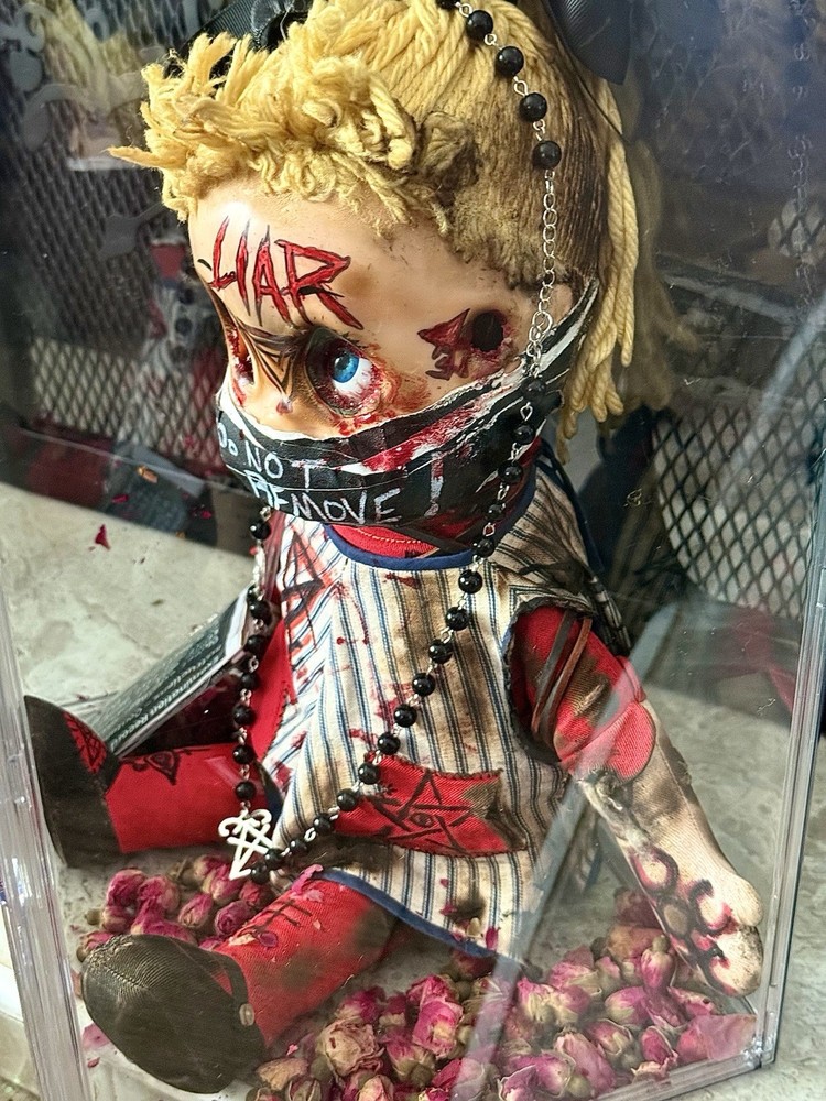 Haunted Ritual Doll Possessed Ghost Demon Toy Plush Pull String