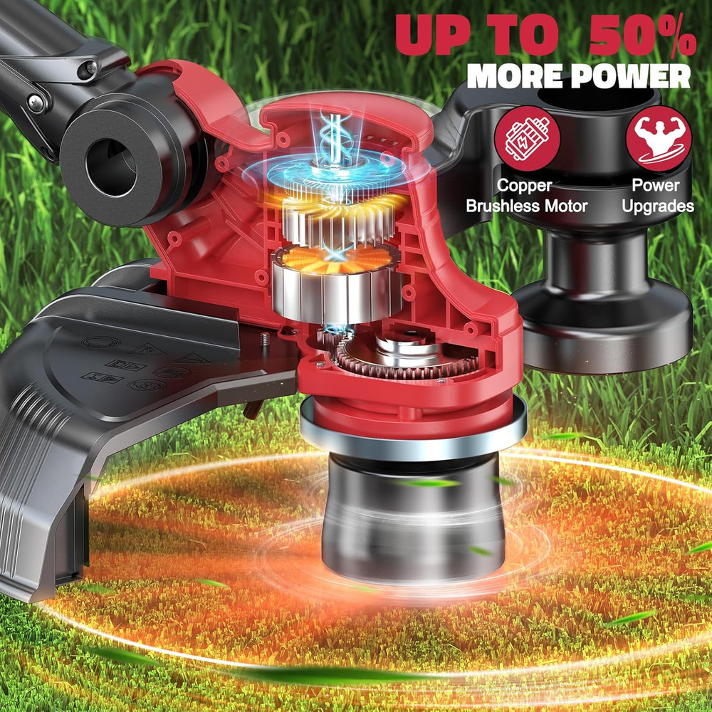 Cordless String Trimmer Compatible with Milwaukee 18V (Tool Only), Weed Eater wi