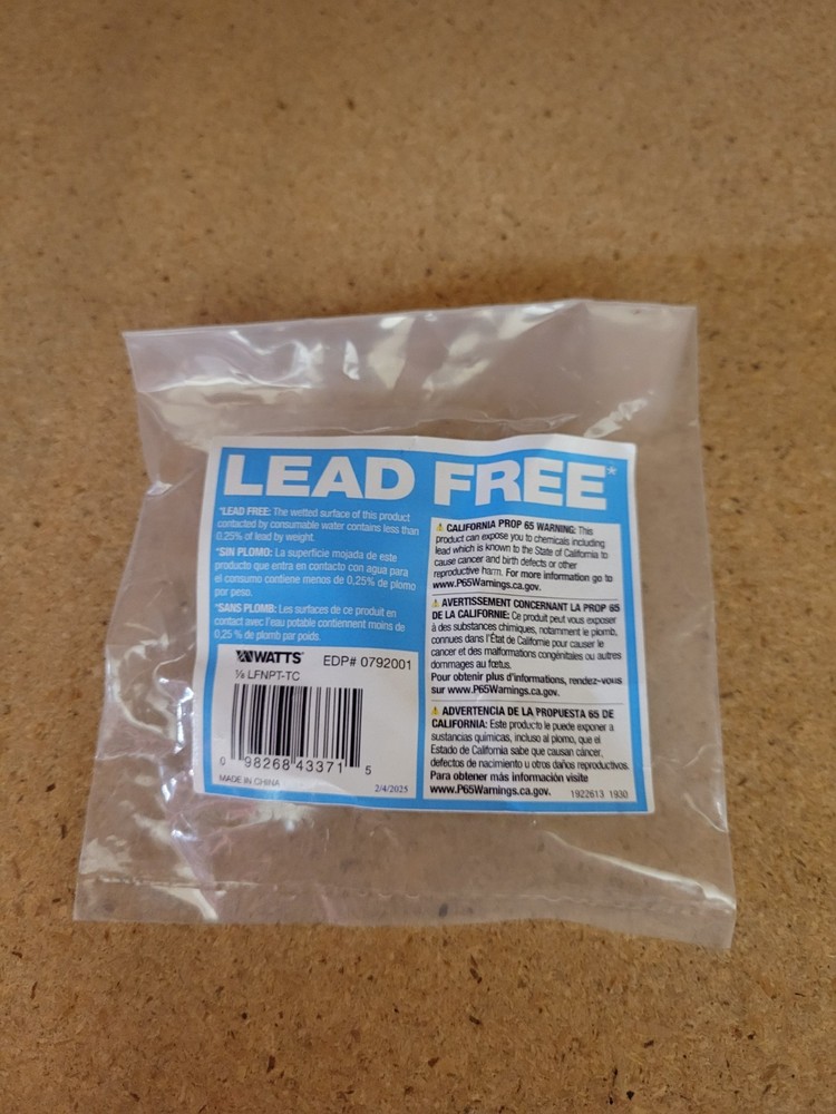 1/8" Test Cock | Watts | Lead Free Brass | Backflow | 0792001