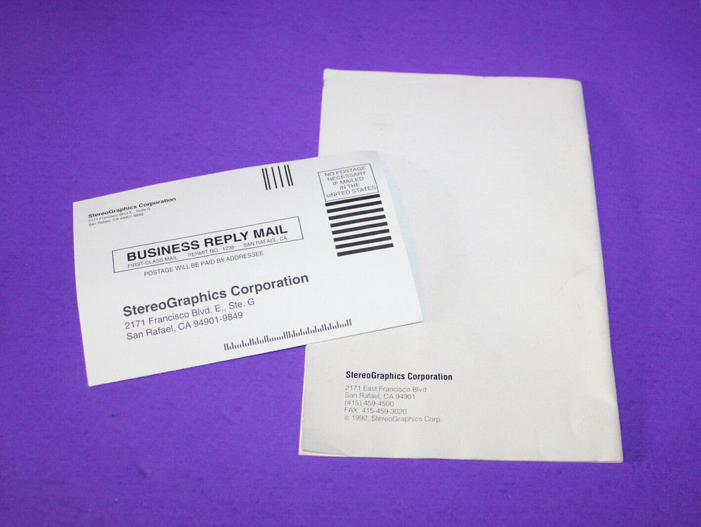 StereoGraphics Crystal Eyes 3D & Transmitter & Stand with COA