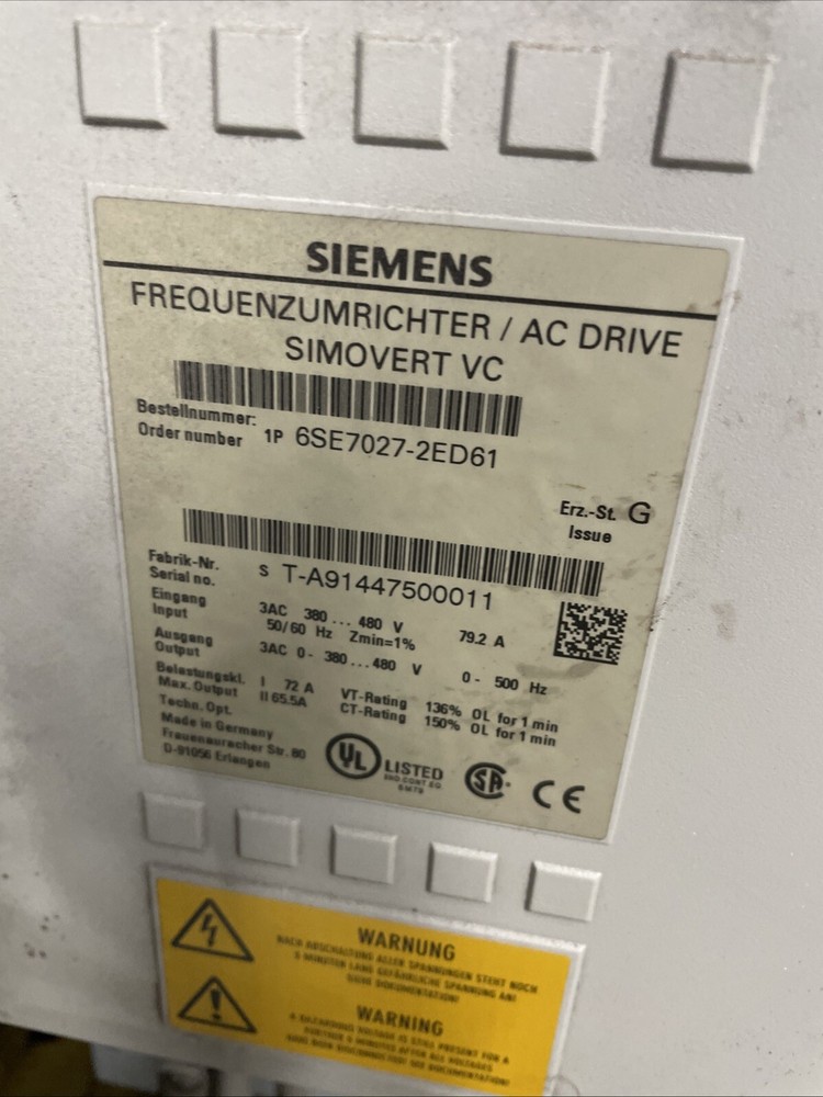 Kaeser Variable Speed Drive SFC37 460 Volt