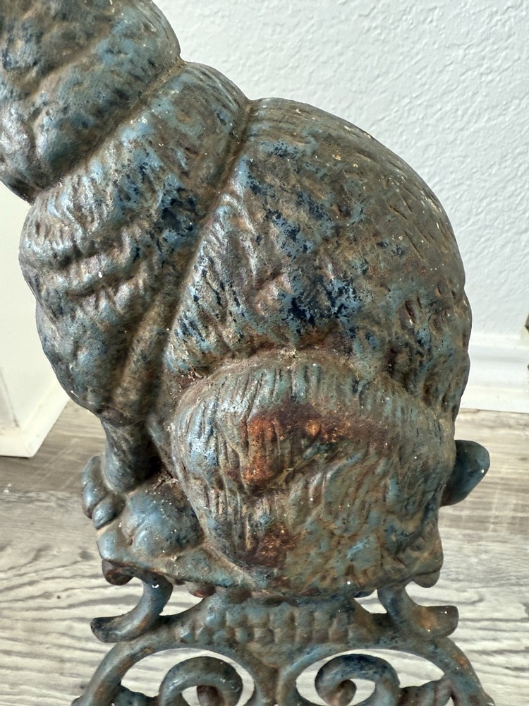 Antique Cast Iron Sitting Rabbit Bunny Victorian Style Form