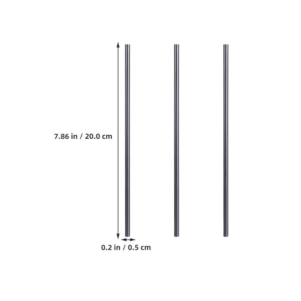 3Pcs Graphite Stirring Rods High Purity Graphite Stick for Casting and Mixing