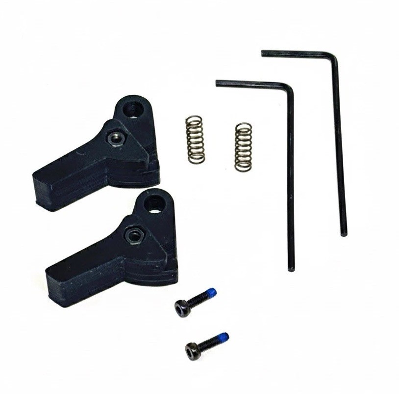 2 Pack POLYMER FLAT GLOCK Trigger Shoe and Spring GEN 1-4 BLACK