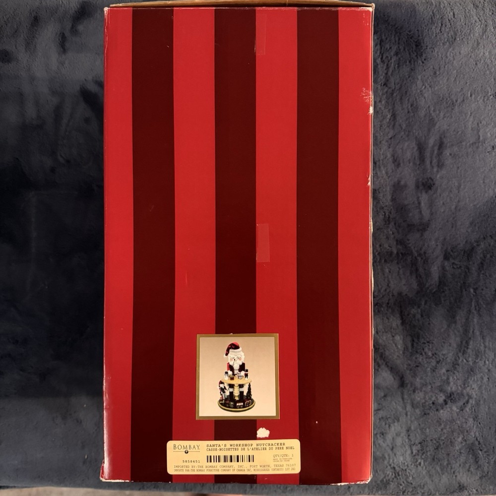 Nutcracker Vintage Bombay Company 15” Santa's Workshop Nutcracker w/Box