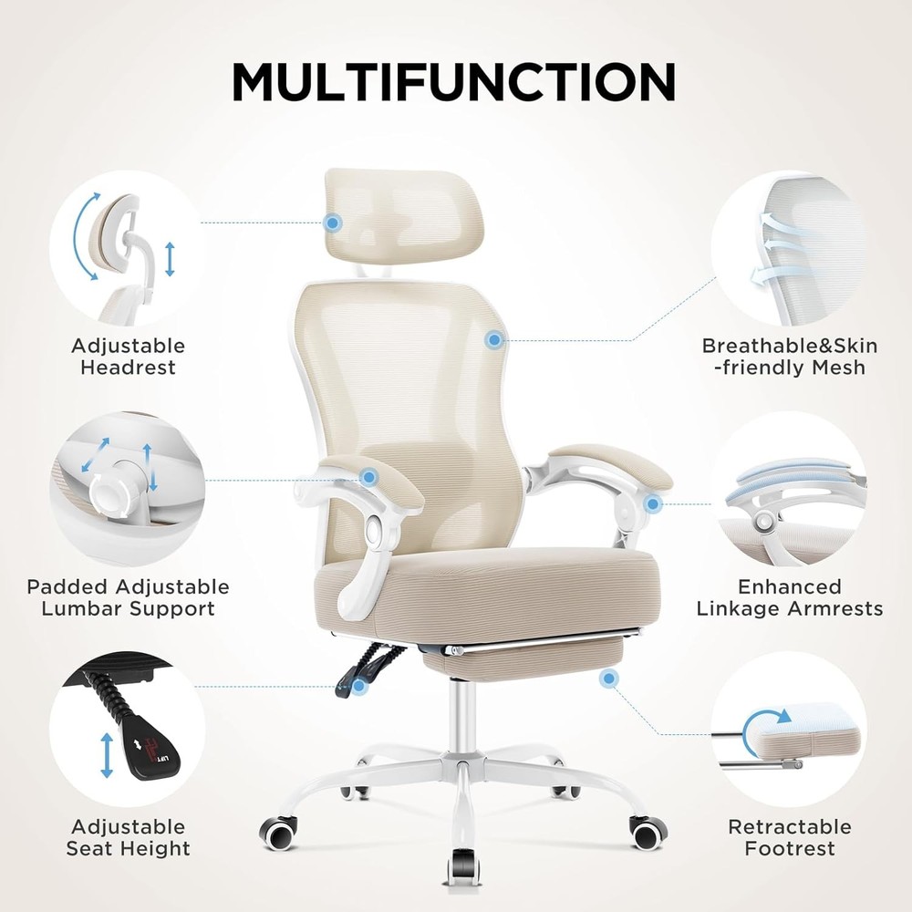 Office Chair Ergonomic Reclining Support Seat