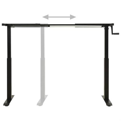 vidaXL 321719.A Manual Height Adjustable Standing Desk Frame