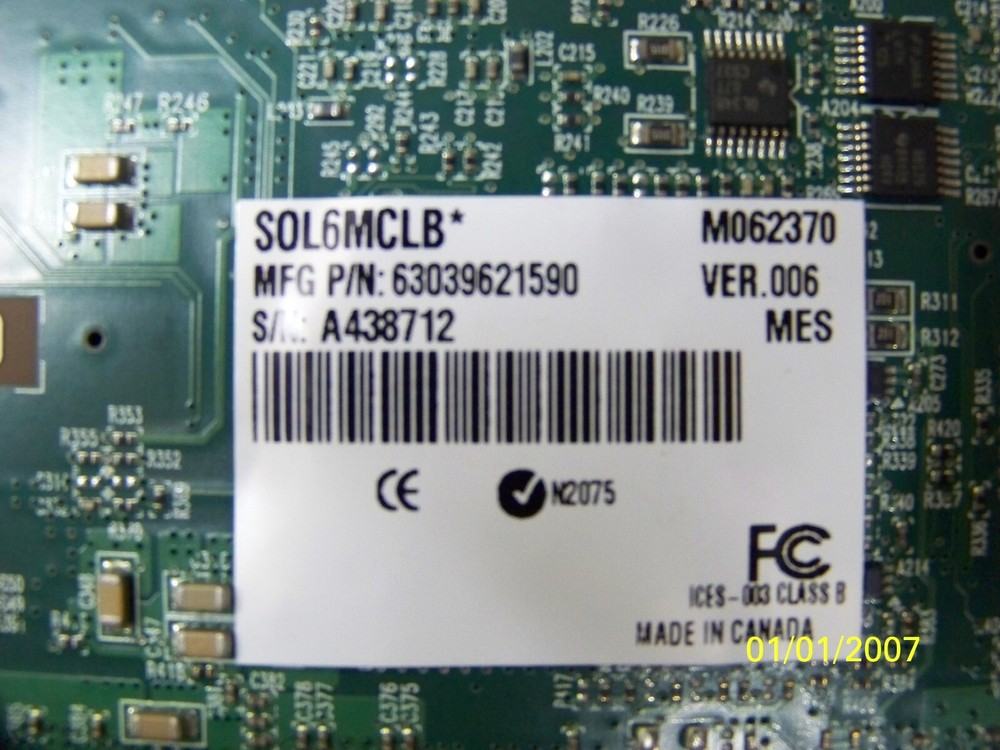 Frame grabber - Matrox sol6mclb