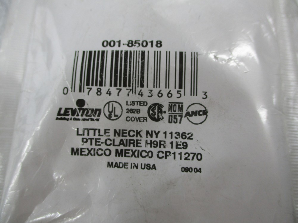 LEVITON 001-85018 COVER NSNP