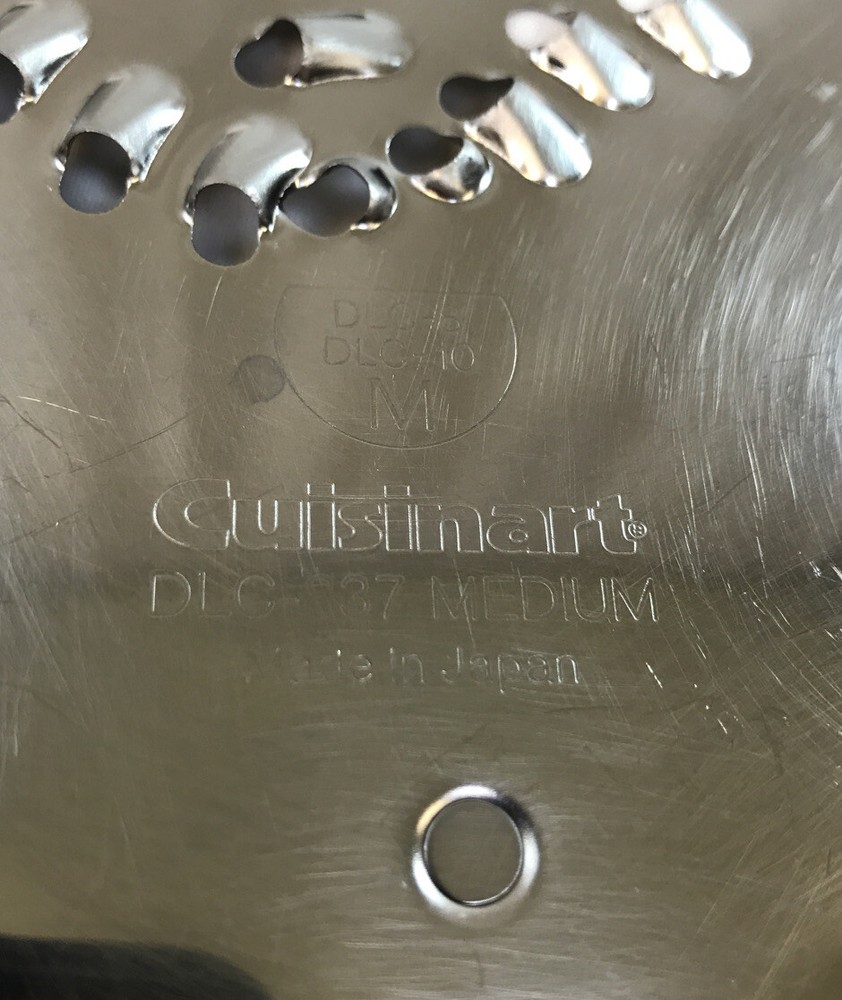 Cuisinart Food Processor DLC-837 Medium Replacement Disc Blade Grater DLC-8 10