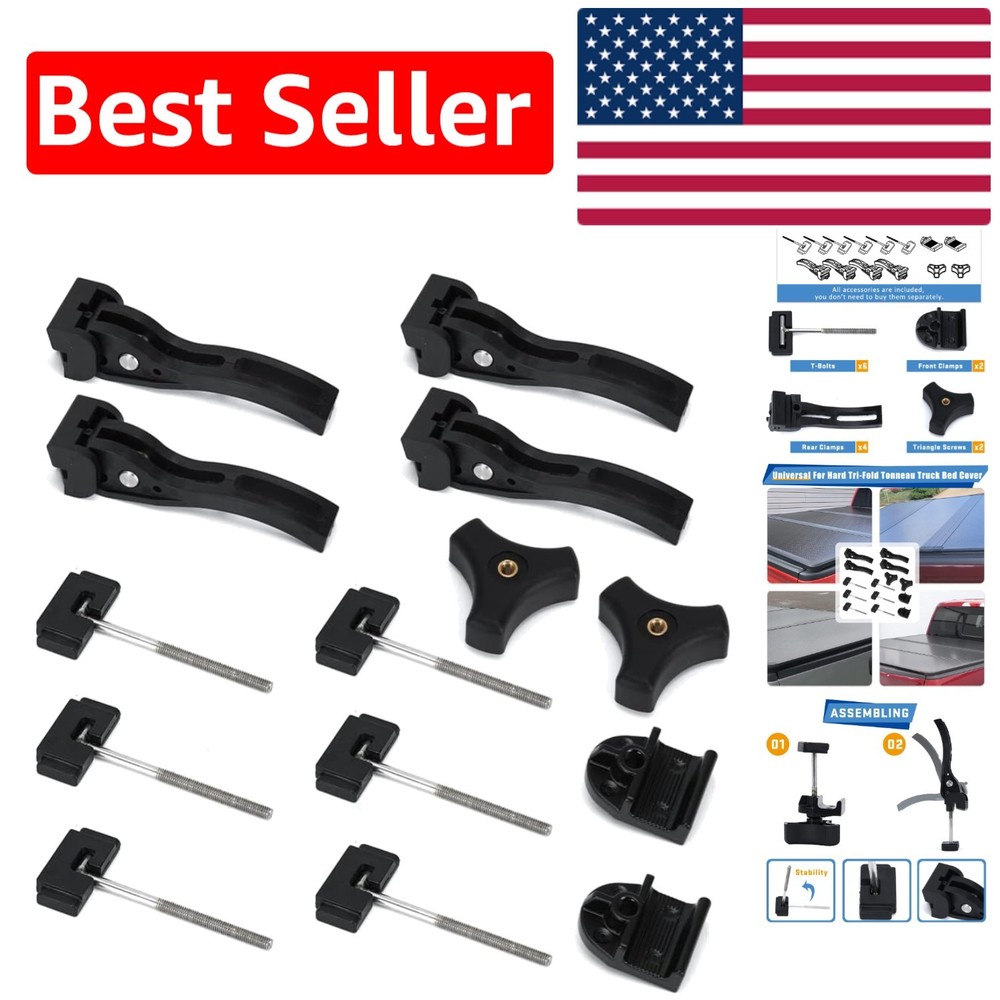 Tonneau Cover Replacement Hardware Kit for Secure Hard Tri-fold Installation
