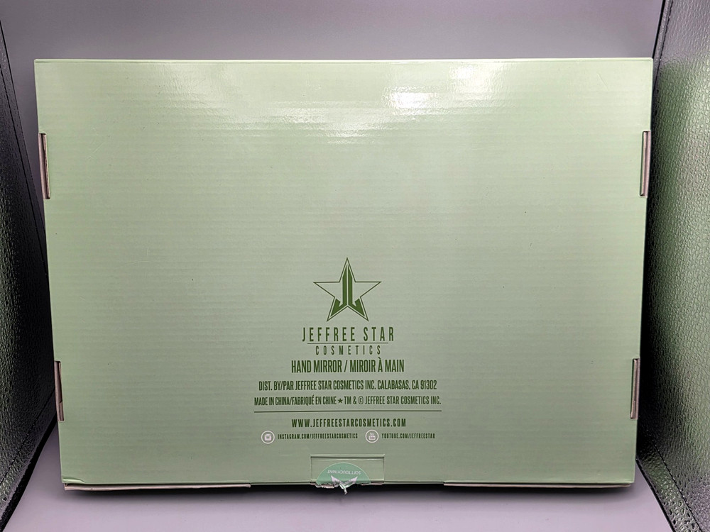 Jeffree Star Mint Green Leaf Soft Touch Hand Mirror