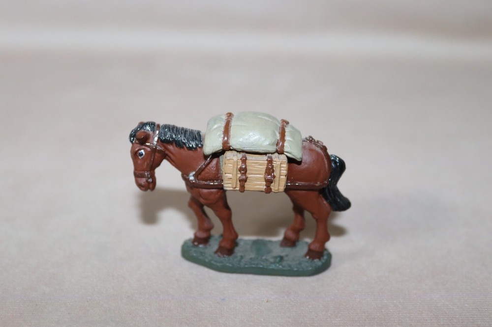 Lead Military Pack Horse Figure ~ Modern