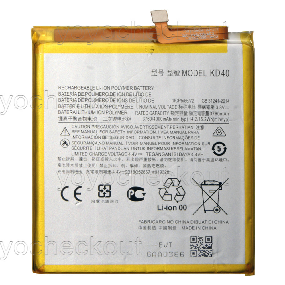 for Motorola Moto G8 Plus Replacement KD40 Battery