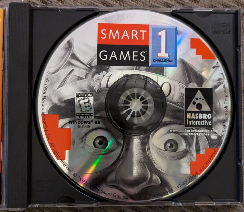 Smart Games 1 - Brain Teasing Fun - Software CD - EUC
