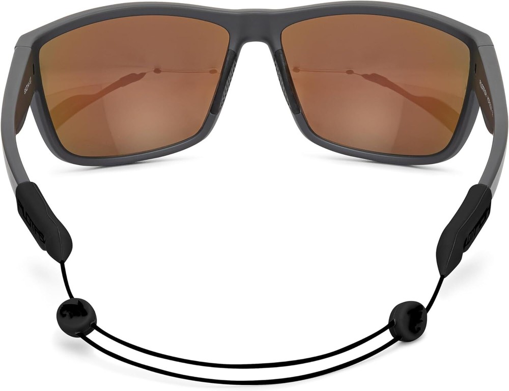 Pilotfish No Tail Adjustable Eyewear Retainer Cable 14 Inch, Tactical Black