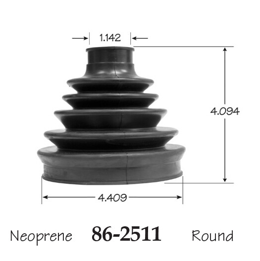 Inner & Outer CV Axle Boot for Land Rover LR3 w/ Lock Diff Rear 2006-2009