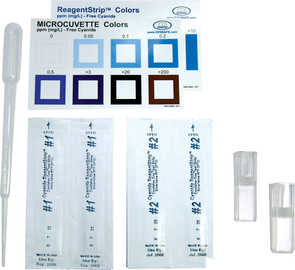 Industrial Test Systems - 484015 484003 Cyanide Reagentstrip Test Kit, 3 Minutes