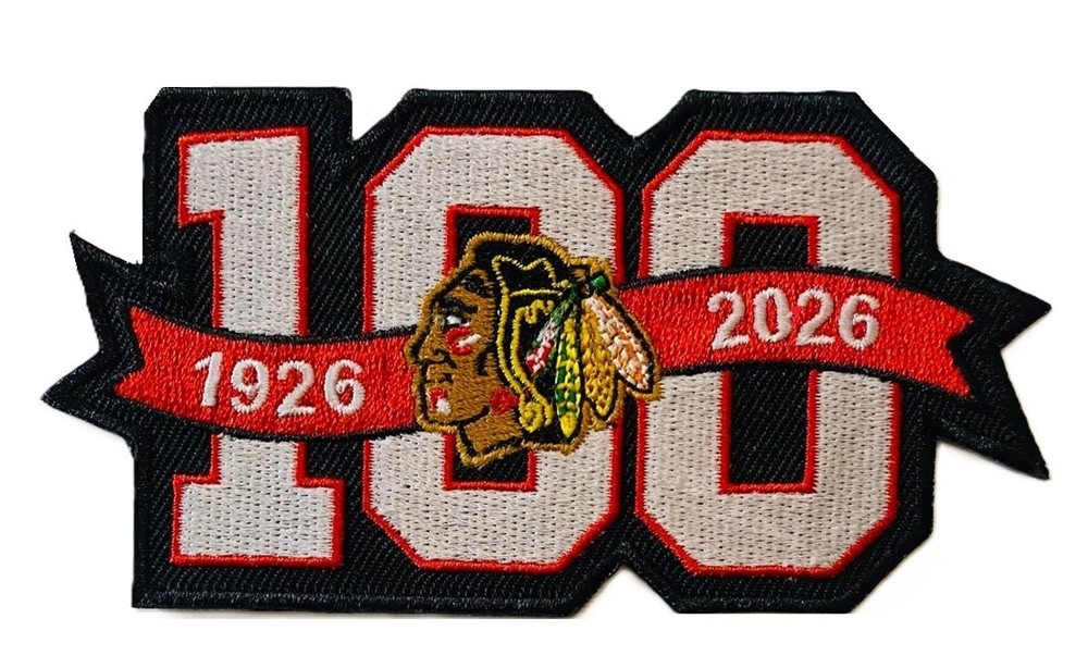 Chicago Blackhawks 100th Anniversary Jersey Patch