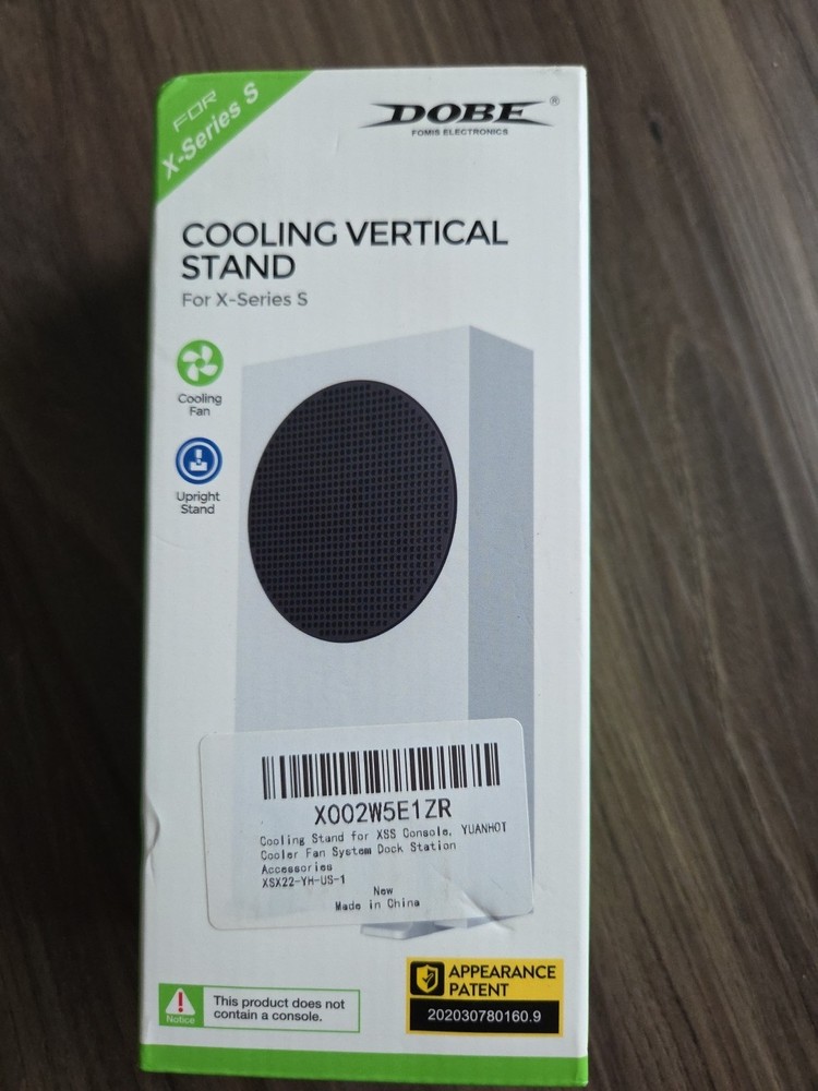 Dobe White Vertical Cooling Stand for Xbox Series S Console