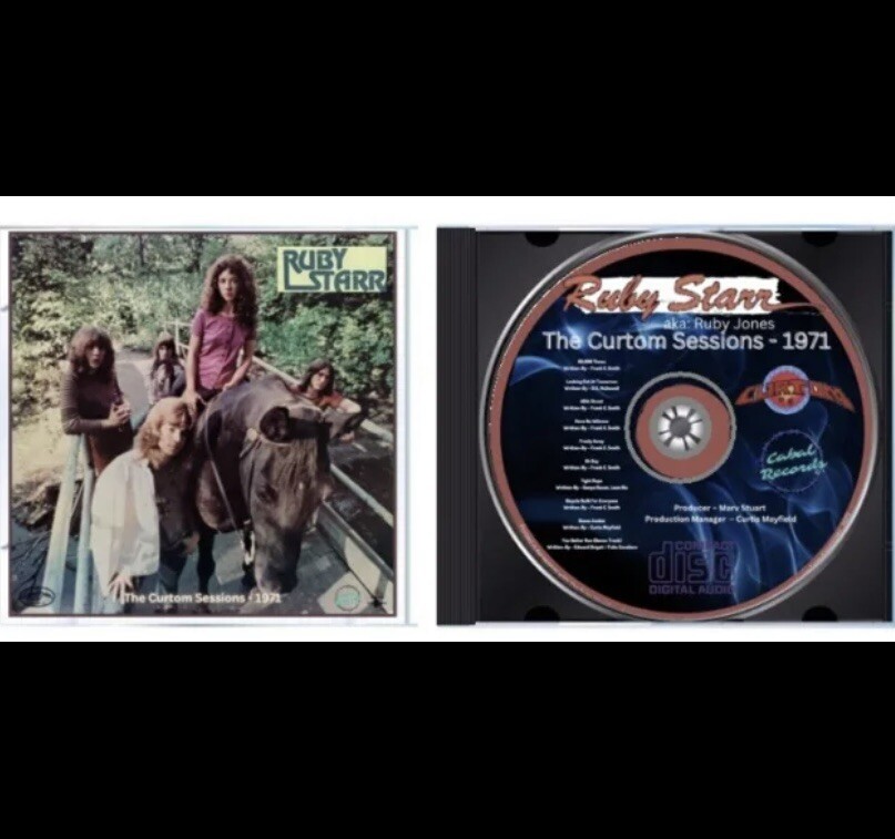 Ruby Starr (aka:Ruby Jones) “The Curtom Sessions” CD +streaming