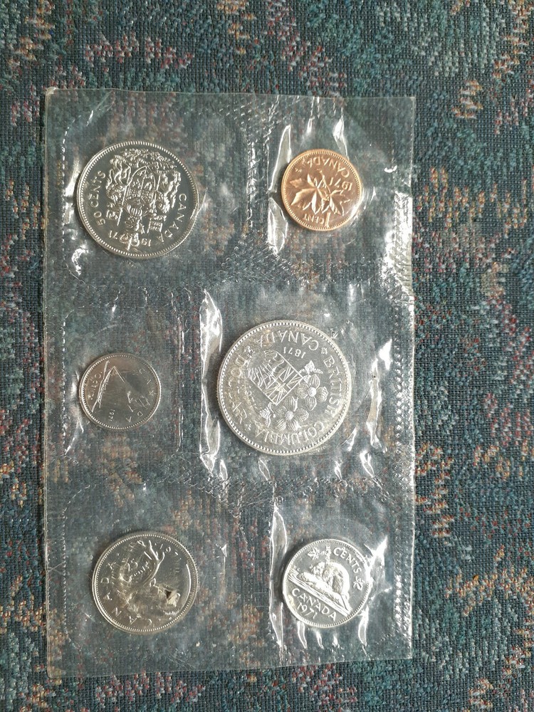 1971 CANADIAN 6 COIN SET